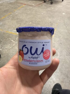 Oui by Yoplait Strawberry Lemon French Style Yogurt