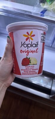 Yoplait Original Strawberry Banana Gluten-Free Low-Fat Yogurt Tub