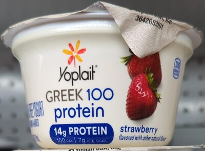 Yoplait Greek 100 Protein Strawberry Fat Free Yogurt