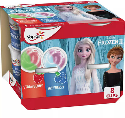 Yoplait Kids Strawberry and Blueberry Gluten-Free Low-Fat Yogurt Cup Variety Pack 8 Count