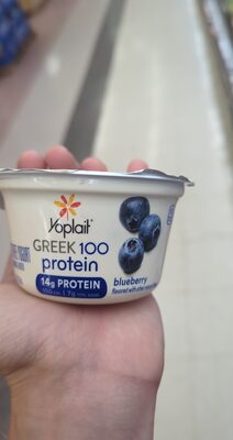 Yoplait Greek 100 Protein Blueberry Fat Free Yogurt