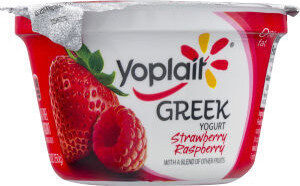 Yoplait Greek Strawberry Raspberry Fat Free Yogurt