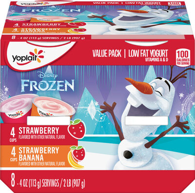 Yoplait Kids Strawberry/Strawberry Banana Variety Pack 8 Count