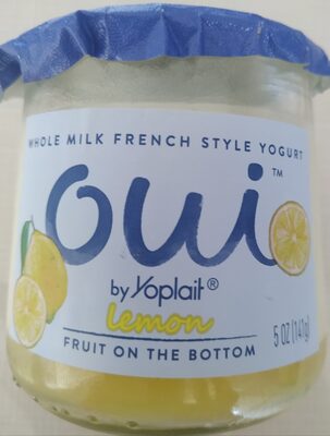 Oui by Yoplait Lemon Gluten-Free French-Style Whole Milk Yogurt Jar