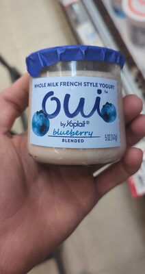 Oui by Yoplait Blueberry Gluten-Free French-Style Whole Milk Yogurt Jar