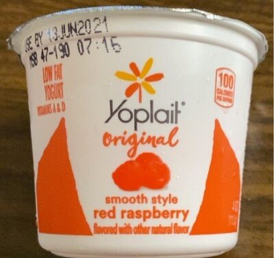 Yoplait Original Red Raspberry Smooth Style Low Fat Yogurt
