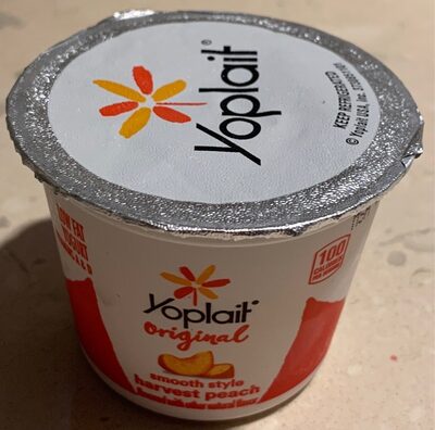 Yoplait Original Harvest Peach Smooth Style Low Fat Yogurt
