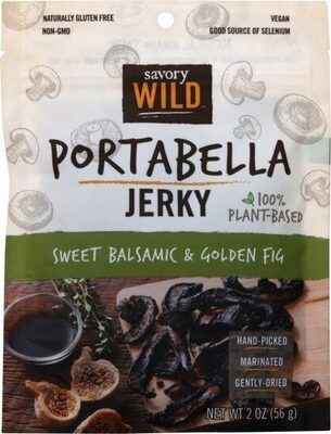 Sweet Balsamic & Golden Fig Portabella Jerky, Sweet Balsamic & Golden Fig