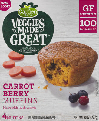 Muffins Made With Fresh Carrots, Carrot Berry
