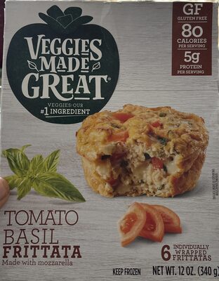 Tomato Basil Frittata, Tomato; Basil