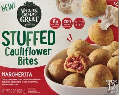 Margherita Stuffed Cauliflower Bites