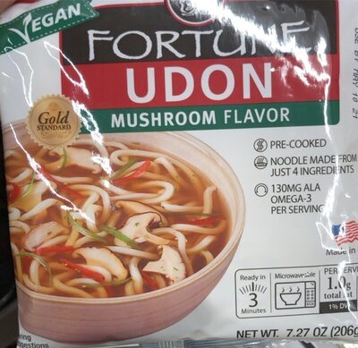 Mushroom Flavor Udon Noodles, Mushroom