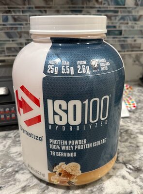 Gourmet Vanilla Flavored Iso100 Hydrolyzed 100% Whey Protein Isolate Protein Powder, Gourmet Vanilla