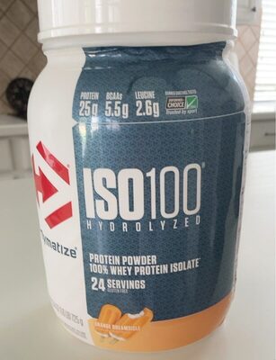 100% Whey Isolate Protein 25 G Powder, Orange Dreamsicle, Orange Dreamsicle