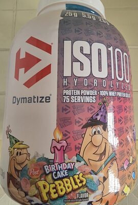 Birthday Cake Flavored Iso100 Hydrolyzed 100% Whey Protein Isolate Protein Powder, Birthday Cake
