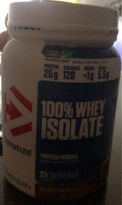 Classic Chocolate 100% Whey Isolate Protein Powder, Classic Chocolate