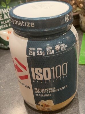 Iso100 Hydrolyzed 100% Whey Protein Isolate 25G Powder, Gourmet Vanilla, Gourmet Vanilla
