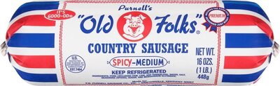 Spicy-Medium Purnell's Country Sausage, Spicy-Medium