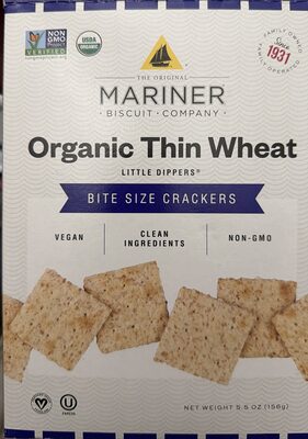 Thin Wheat Organic Crackers, Thin Wheat