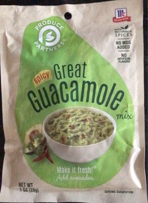 Spicy Great Guacamole Mix, Spicy