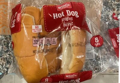 Enriched Hot Dog Buns, Hot Dog