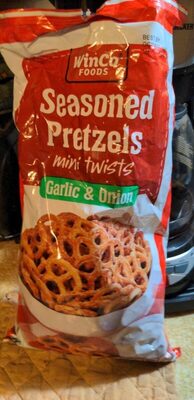 Garlic & Onion Seasoned Pretzels Mini Twists, Garlic & Onion