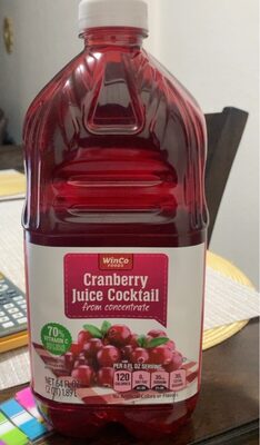 Winco Foods, Cranberry Juice Cocktail From Concentrate