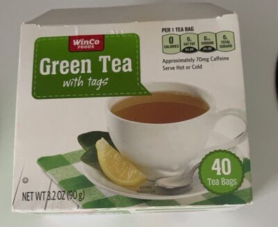 Green Tea Bags With Tags, Green