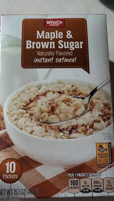 Maple & Brown Sugar Instant Oatmeal, Maple & Brown Sugar