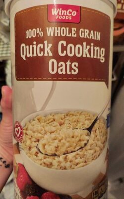 100% Whole Grain Quick Cooking Oats, 100% Whole Grain