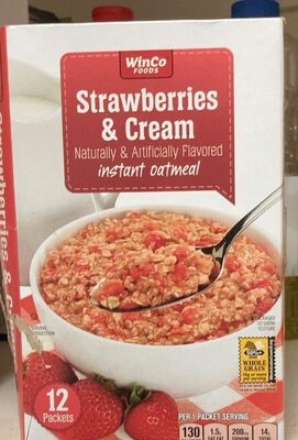 Strawberries & Cream Instant Oatmeal, Strawberries & Cream
