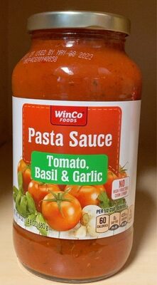 Tomato, Basil & Garlic Pasta Sauce, Tomato, Basil & Garlic