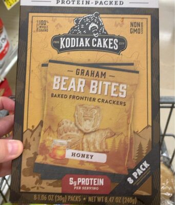 Honey Bear Bites Baked Frontier Graham Crackers, Honey