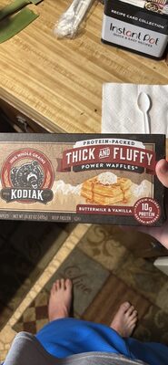 Buttermilk & Vanilla Thick And Fluffy Power Waffles, Buttermilk & Vanilla