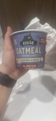 Blueberries & Cream Oatmeal Power Cup, Blueberries & Cream