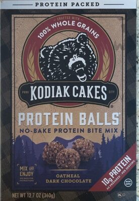 Oatmeal Dark Chocolate No-Bake Protein Bite Mix, Oatmeal; Dark Chocolate