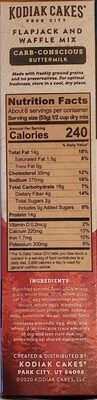 Buttermilk Protein-Packed Carb-Conscious Flapjack & Waffle Mix, Buttermilk