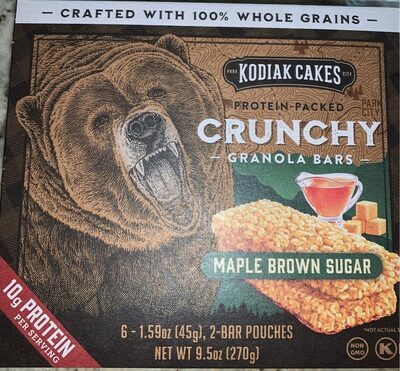 Maple Brown Sugar Crunchy Granola Bars, Maple Brown Sugar