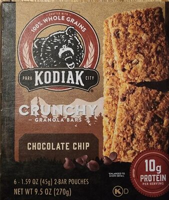 Chocolate Chip Crunchy Granola Bars, Chocolate Chip