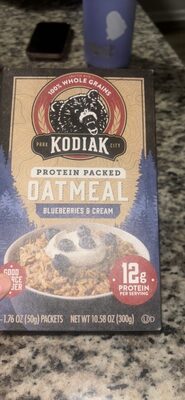 Blueberries & Cream Oatmeal, Blueberries & Cream