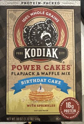 Birthday Cake With Sprinkles Power Cakes Flapjack & Waffle Mix, Birthday Cake