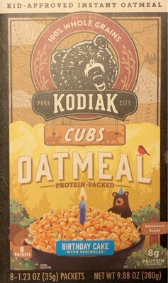 Birthday Cake Oatmeal Cubs, Birthday Cake