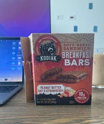 Peanut Butter Oat & Strawberry Soft-Baked Sandwich Breakfast Bars, Peanut Butter Oat & Strawberry