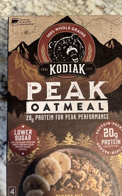 Banana Nut Peak Oatmeal, Banana Nut