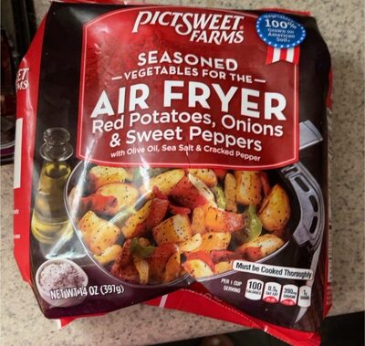 Seasoned Vegetables For The Air Fryer, Red Pot, Onions & Swt Pep Frozen Veg