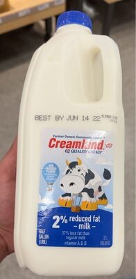 2% Reduced Fat Milk
