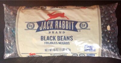 Jack Rabbit Black Beans, 16 Oz