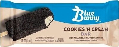 Cookies 'N Cream Frozen Dairy Dessert With Chocolate Cookie Vits Covered In Chocolate Cookie Crunch Bar, Cookies 'N Cream