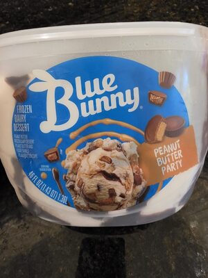 Peanut Butter Party Peanut Butter Frozen Dairy Dessert, Peanut Butter And Fudge Swirls, Peanut Butter Cups, Peanut Butter Party