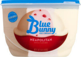 Neapolitan Chocolate, Strawberry Flavored And Vanilla With Frozen Dairy Dessert, Neapolitan